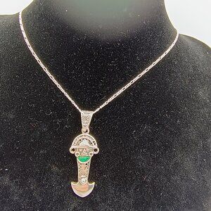 Unisex Handmade Pendant in 950 Sterling Silver by Tumi